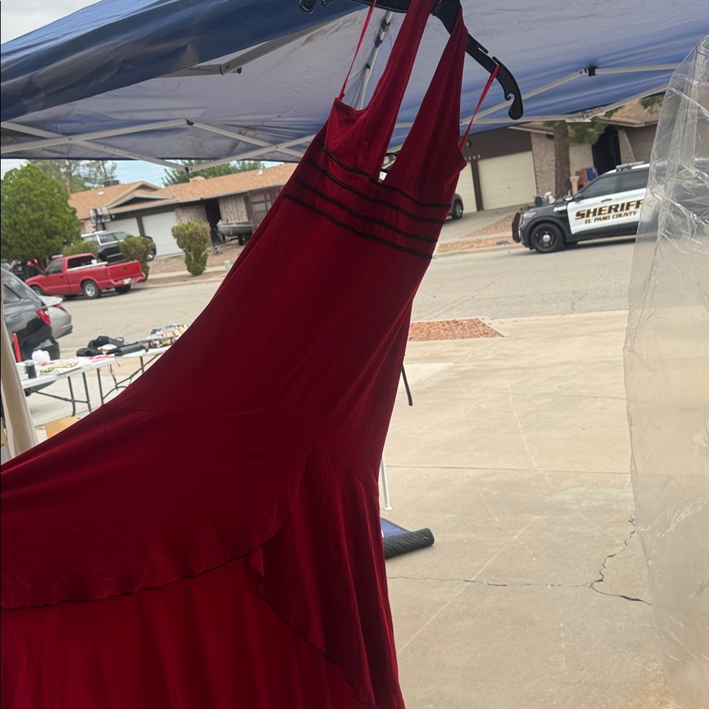 Lily Red Backless Dress
